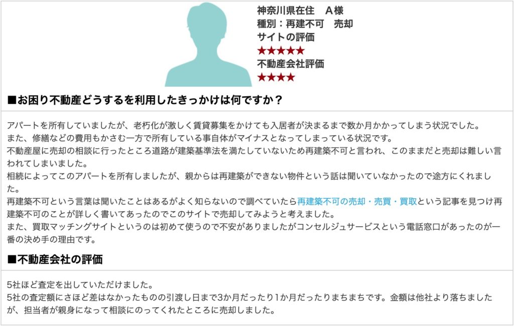お困り不動産口コミ2